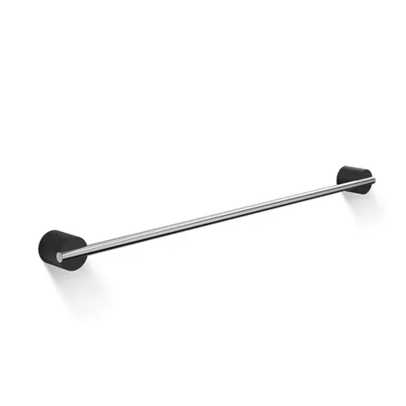 Decor Walther Black Stone HTE60 Полотенцедержатель, подвесной, цвет: черный матовый / сталь матовая