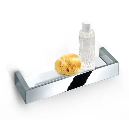 Decor Walther Brick DA60 Душевая полка, акриловое белое стекло, подвесная, цвет: хром