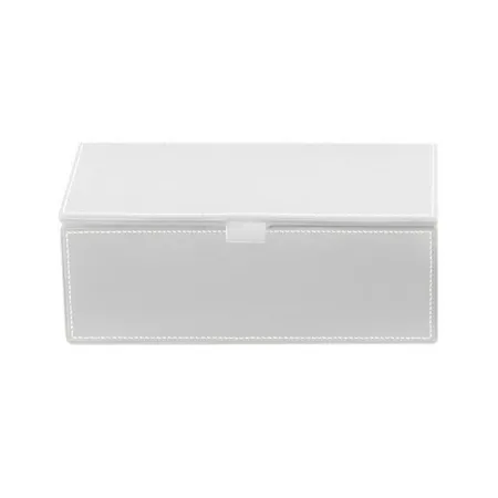 Decor Walther Brownie BMD2 Универсальная коробка, с крышкой, настольная, цвет: белая кожа
