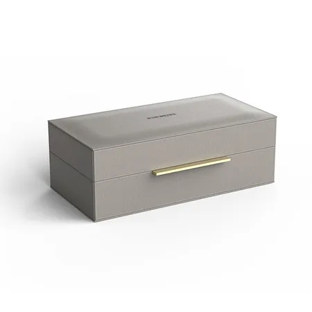 Decor Walther Brownie BOX S Коробка универсальная, искусственная кожа, цвет: темно-серый