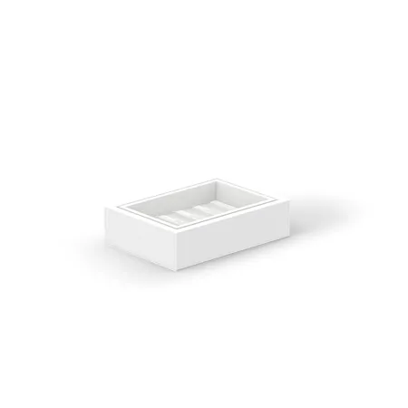 Decor Walther Brownie Мыльница подвесная, имитация кожи, цвет: белый