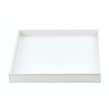 Decor Walther Brownie Tab Q Лоток универсальный, настольный, цвет: белая кожа