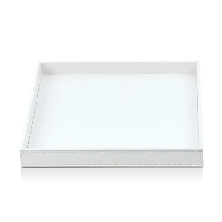 Decor Walther Brownie Tab Q Лоток универсальный, настольная, цвет: белая кожа
