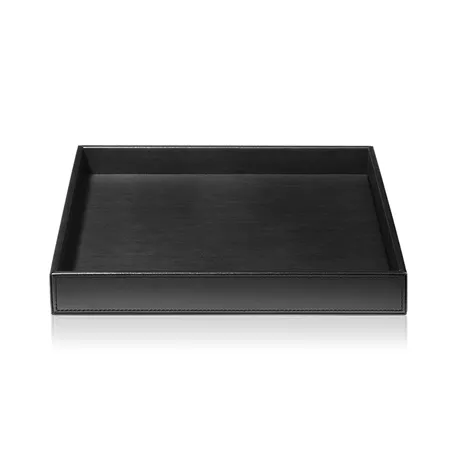 Decor Walther Brownie Tab Q Лоток универсальный, настольный, цвет: черная кожа