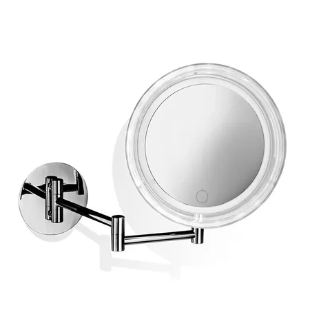 Decor Walther BS 16 Touch Косметическое зеркало, подвесное, увел. 5x, сенсорный вкл, подсветка LED, цвет: хром