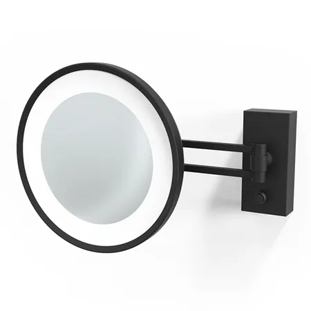 Decor Walther BS 36 LED Косметическое зеркало, подвесное, увел. 3x, подсветка LED, цвет: черный матовый
