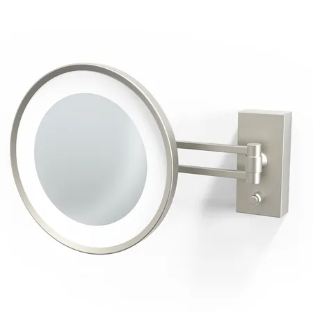 Decor Walther BS 36 LED Косметическое зеркало, подвесное, увел. 3x, подсветка LED, цвет: никель сатинированный