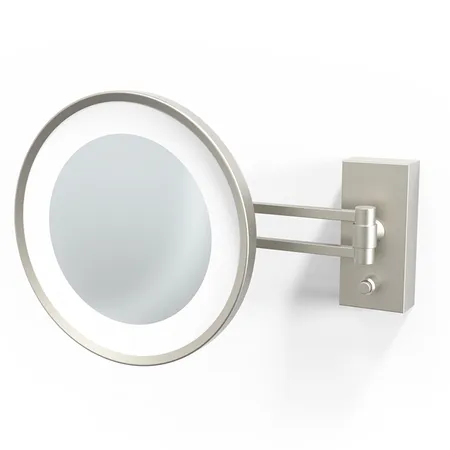 Decor Walther BS 36/V LED Косметическое зеркало, подвесное, увел. 5x, подсветка LED, цвет: никель сатинированный