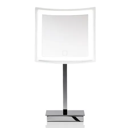 Decor Walther BS 83 Touch Косметическое зеркало, настольное, увел. 5x, сенсорный вкл, подсветка LED, цвет: хром