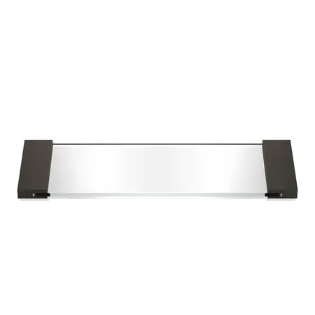Decor Walther Classic Tab 34 Лоток универсальный, прозрачное стекло, настольный, цвет: темная бронза