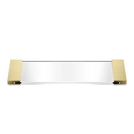 Decor Walther Classic Tab 34 Лоток универсальный, прозрачное стекло, настольный, цвет: золото