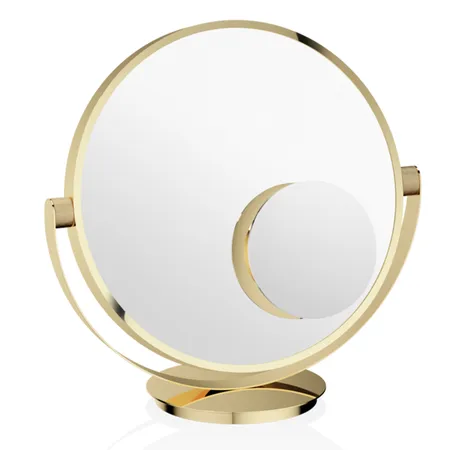 Decor Walther Club Vanity Косметическое зеркало, настольное, увел. 5x, цвет: золото