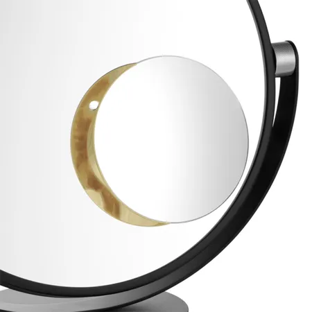 Decor Walther Club Vanity Plus Косметическое зеркало, дополнительное, магнитное, увел. 5x, подвесное, цвет: золото