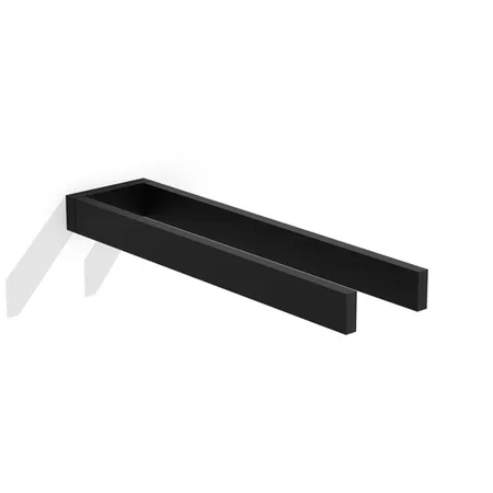 Decor Walther Contract Полотенцедержатель, подвесной, двойной, цвет: черный матовый