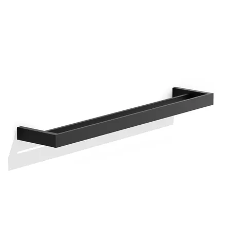Decor Walther Contract Полотенцедержатель, подвесной, двойной, цвет: черный матовый