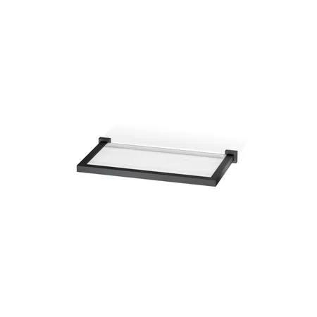 Decor Walther Corner GLA30 Полочка стеклянная, подвесной, цвет: черный матовый