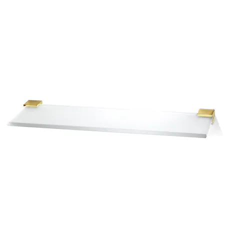 Decor Walther Corner GLA40 Полочка стеклянная, подвесная, цвет: золото