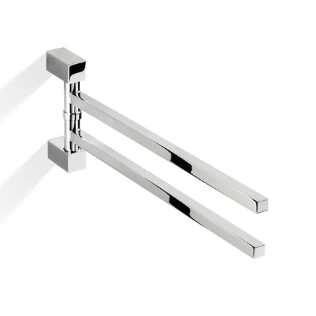 Decor Walther Corner HTH2 Полотенцедержатель поворотный, двойной, подвесной, цвет: хром