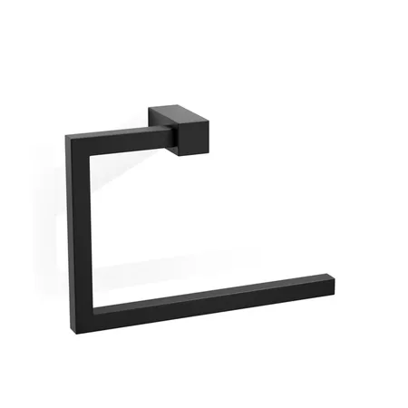 Decor Walther Corner HTR Полотенцедержатель кольцо, подвесной, цвет: черный матовый