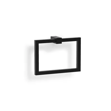 Decor Walther Corner Полотенцедержатель-кольцо, подвесной, цвет: черный матовый