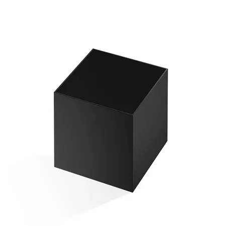 Decor Walther Cube DW 356 Баночка универсальная, настольная, цвет: черный матовый