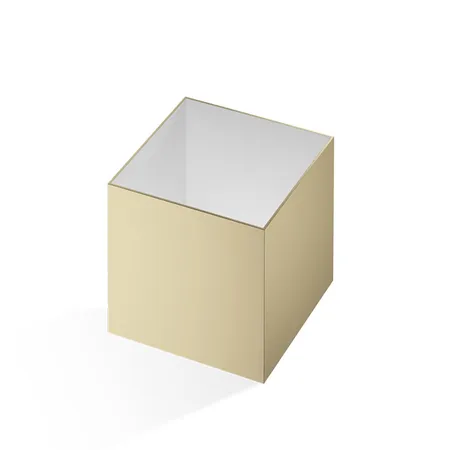 Decor Walther Cube DW 356 Баночка универсальная, настольная, цвет: золото матовое