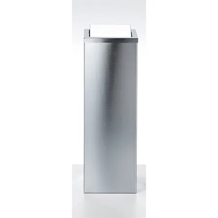 Decor Walther DW 1013 Корзина для бумаги, с крышкой, напольная, цвет: сталь матовая