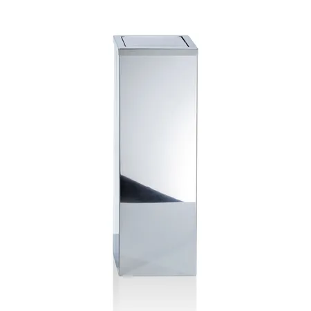 Decor Walther DW 1013 Корзина для бумаги, с крышкой, напольная, цвет: сталь полированная