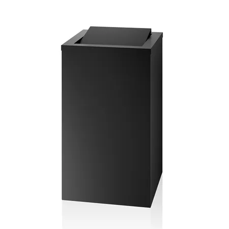 Decor Walther DW 215 Корзина для белья, напольная, цвет: черный матовый