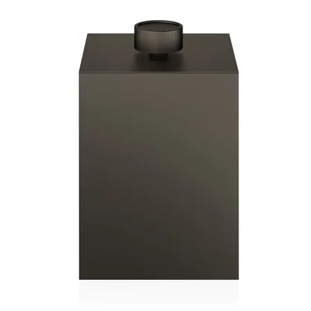 Decor Walther DW 76 Корзина для бумаги, с крышкой, напольная, цвет: темная бронза