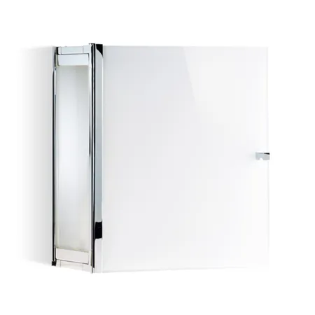 Decor Walther Glas S 2 Шкафчик подвесной, стекло белое, цвет: хром
