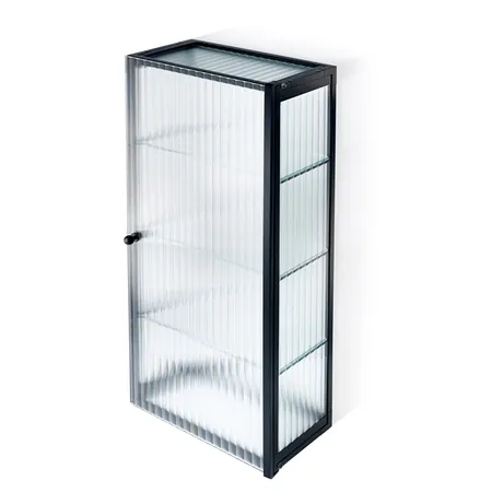 Decor Walther Glas S 3 Шкафчик подвесной, цвет: черный матовый