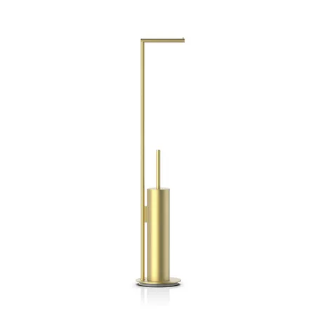 Decor Walther Mikado SBK Напольная стойка, с ершиком и бумагодержателем, цвет: латунь