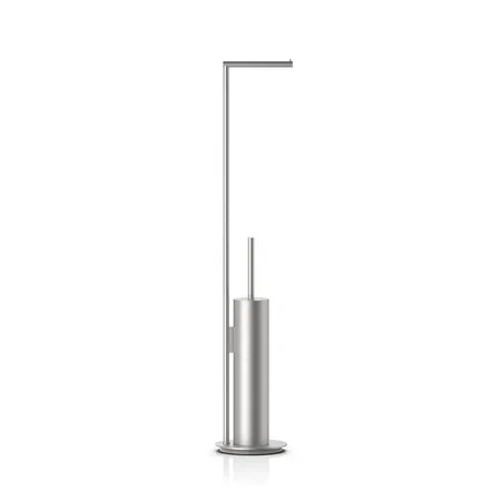Decor Walther Mikado SBK Напольная стойка, с ершиком и бумагодержателем, цвет: сталь матовая