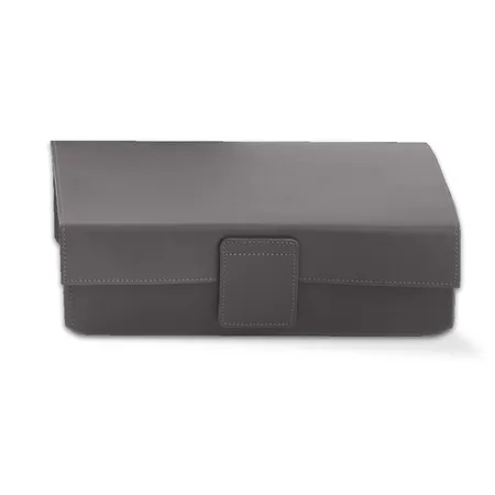 Decor Walther Nappa UTBD Многоцелевая коробка с крышкой, цвет: Натуральная кожа NAPPA дымчато-сер