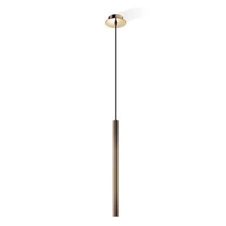 Decor Walther Pipe 1 D Светильник потолочный с диммером, светодиодный, 1x LED 6.5W, цвет: латунь полированная