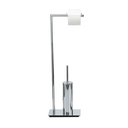 Decor Walther Straight 6 Напольная стойка с ершиком и бумагодержателем, цвет: хром