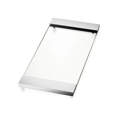 Decor Walther Tab 37 Лоток универсальный, прозрачное стекло, настольный, цвет: хром