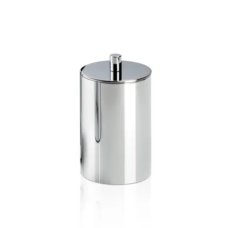 Decor Walther Tube BMD Баночка универсальная, с крышкой, настольная, цвет: хром