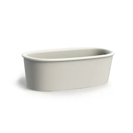 Devon&Devon Holiday Ванна, из WHITE TEC PLUS, с донным клапаном с крышкой из WHITE TEC, отдельностоящая, цвет: белый