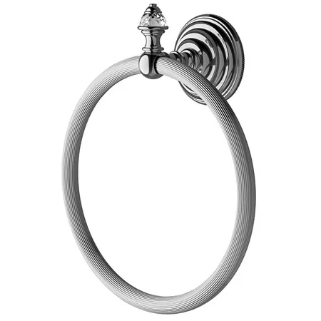 Devon&Devon Diamond Полотенцедержатель - кольцо, подвесной, цвет: хром