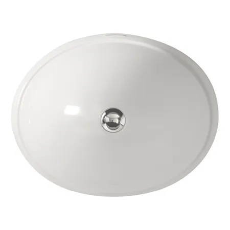 Devon&Devon Rose 50 Раковина, без отв, со сливом-переливом, врезная снизу под столешницу, цвет: белый