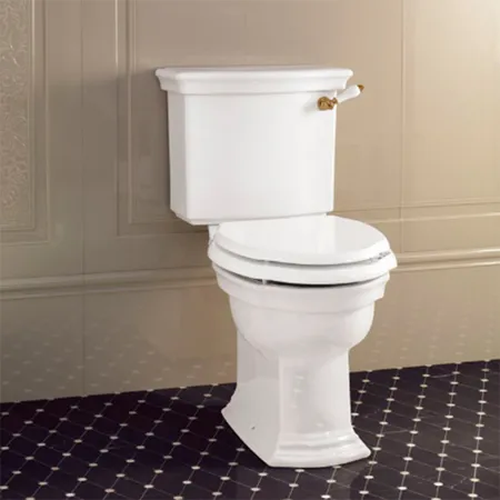 Devon&Devon Westminster Унитаз моноблок, горизонтальный выпуск, с бачком, фурнитура бронза