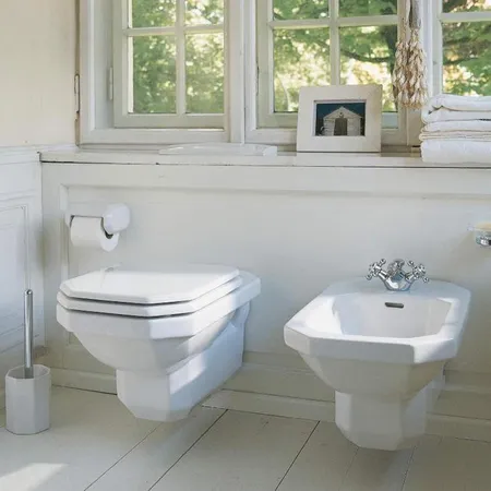 Duravit 1930 Унитаз, подвесной, горизонтальный выпуск, с креплением, цвет: белый