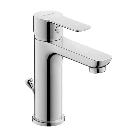 Duravit A.1 Смеситель для раковины, 1 отв, с донным клапаном, излив, цвет: хром