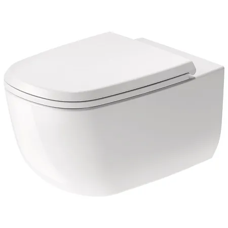 Duravit Aurena Унитаз подвесной, безободковый, с креплением, цвет: белый глянец
