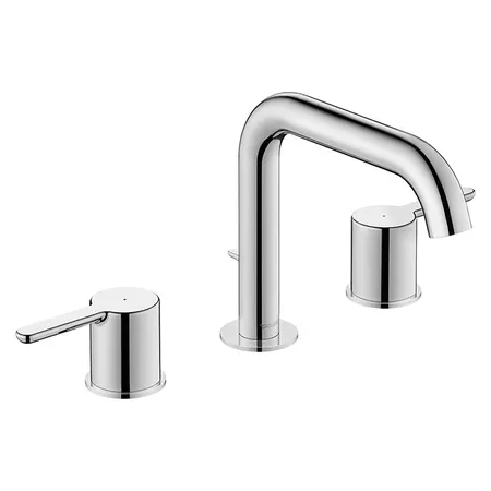Duravit C.1 Смеситель для раковины, 3 отв, с донным клапаном, излив, цвет: хром
