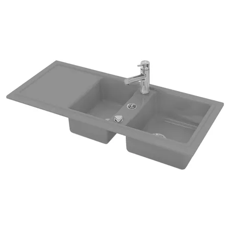 Duravit Cassia Кухонная мойка, встраиваемая, цвет: серая