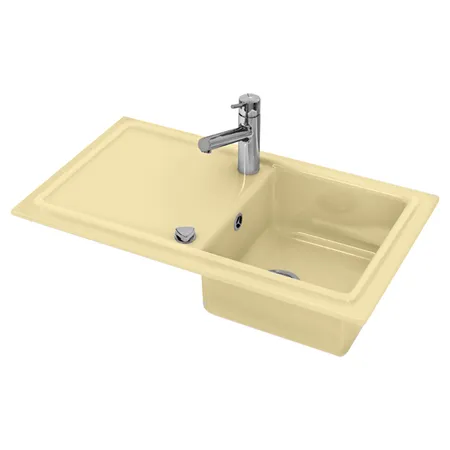 Duravit Cassia Кухонная мойка, встраиваемая, цвет: бежевая