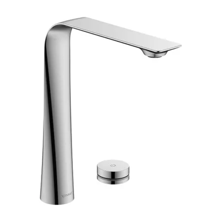 Duravit D.1 Смеситель для раковины на 2 отв. высокий, электронный, цвет: хром
